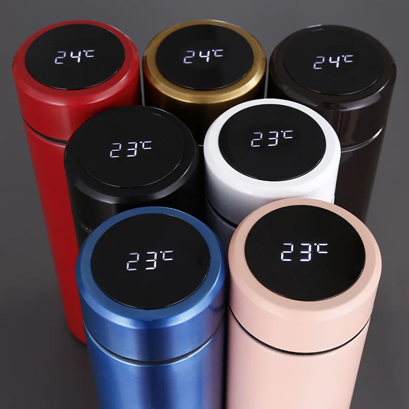 Stainless Steel Led Temperature Display Bottles Fahrenheit Degrees