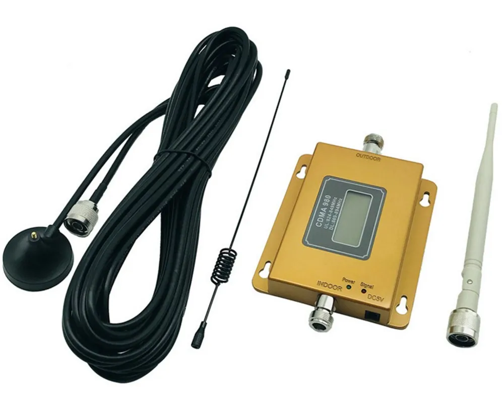 Amplificador de se/ñal Golden gsm 900MHZ Amplificador de se/ñal de tel/éfono m/óvil Repetidor de Refuerzo Antena Interior 100-240V EU Poca radiaci/ón