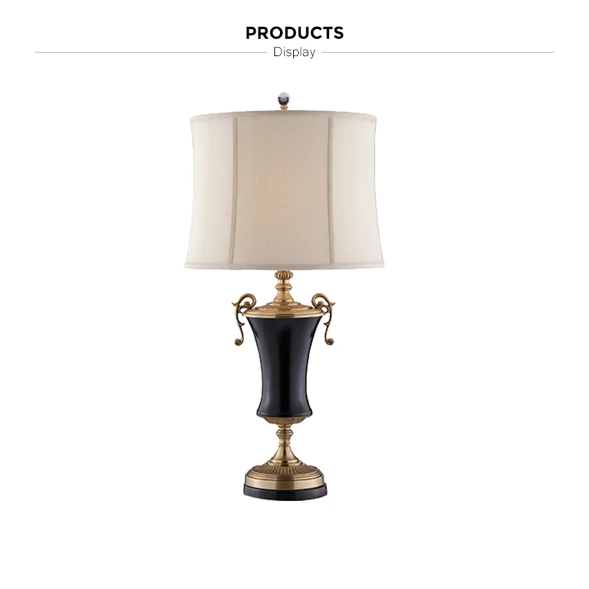 black decoration table lamp