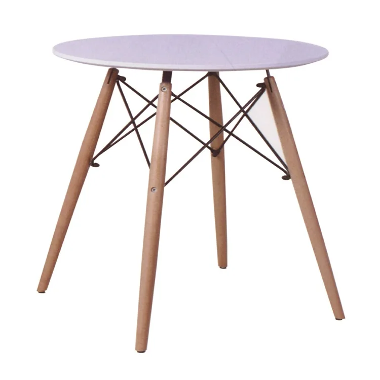 现代圆木桌孩子餐桌椅套装