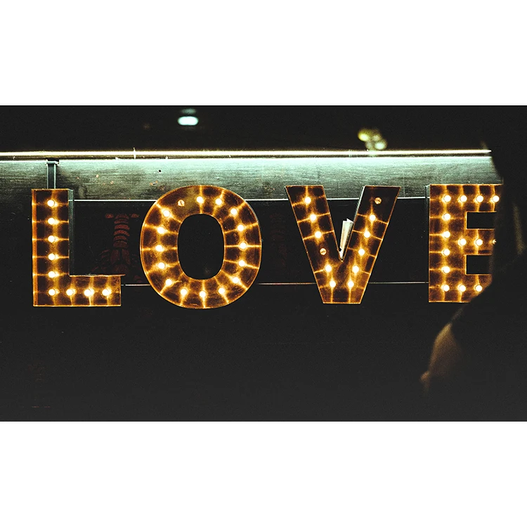 Factory price Acrylic led large marquee letter lights