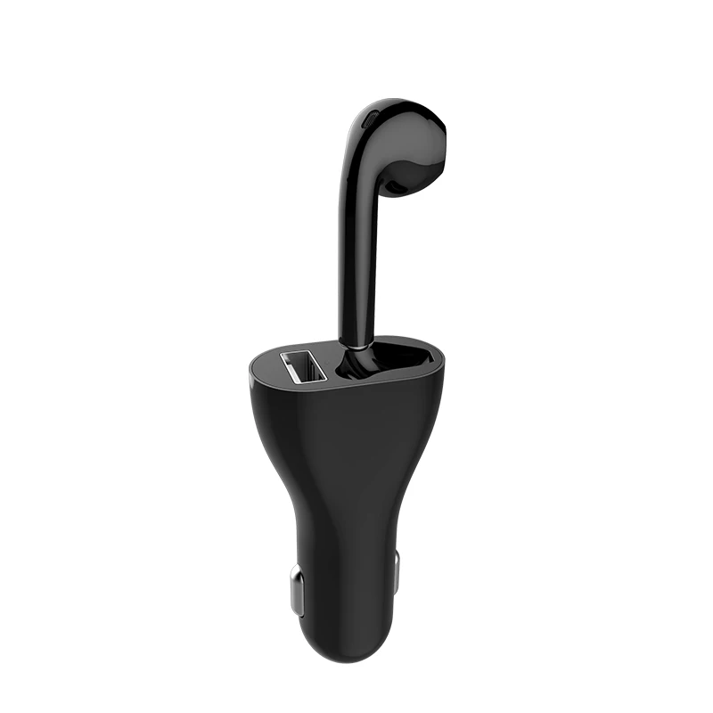 Car Wireless Charger 2 in 1 Vehicle Bluetooth Headset Handsfree Call Earphone For Playing Music - ANKUX.COM
