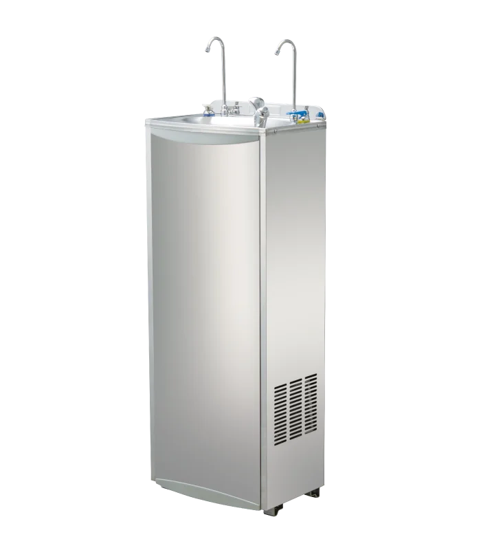 
Floor-standing Stainless Steel Induction Type Touch-less Hot Cold Water Dispenser With Sensor No Touch UV Sterilization Cooler 
