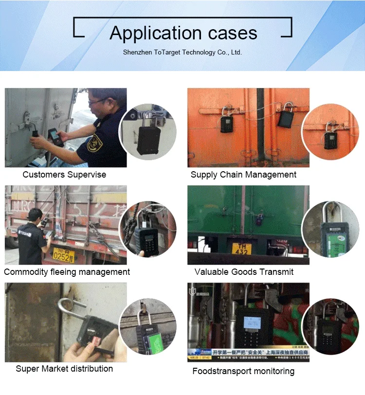 RFID card container padlock