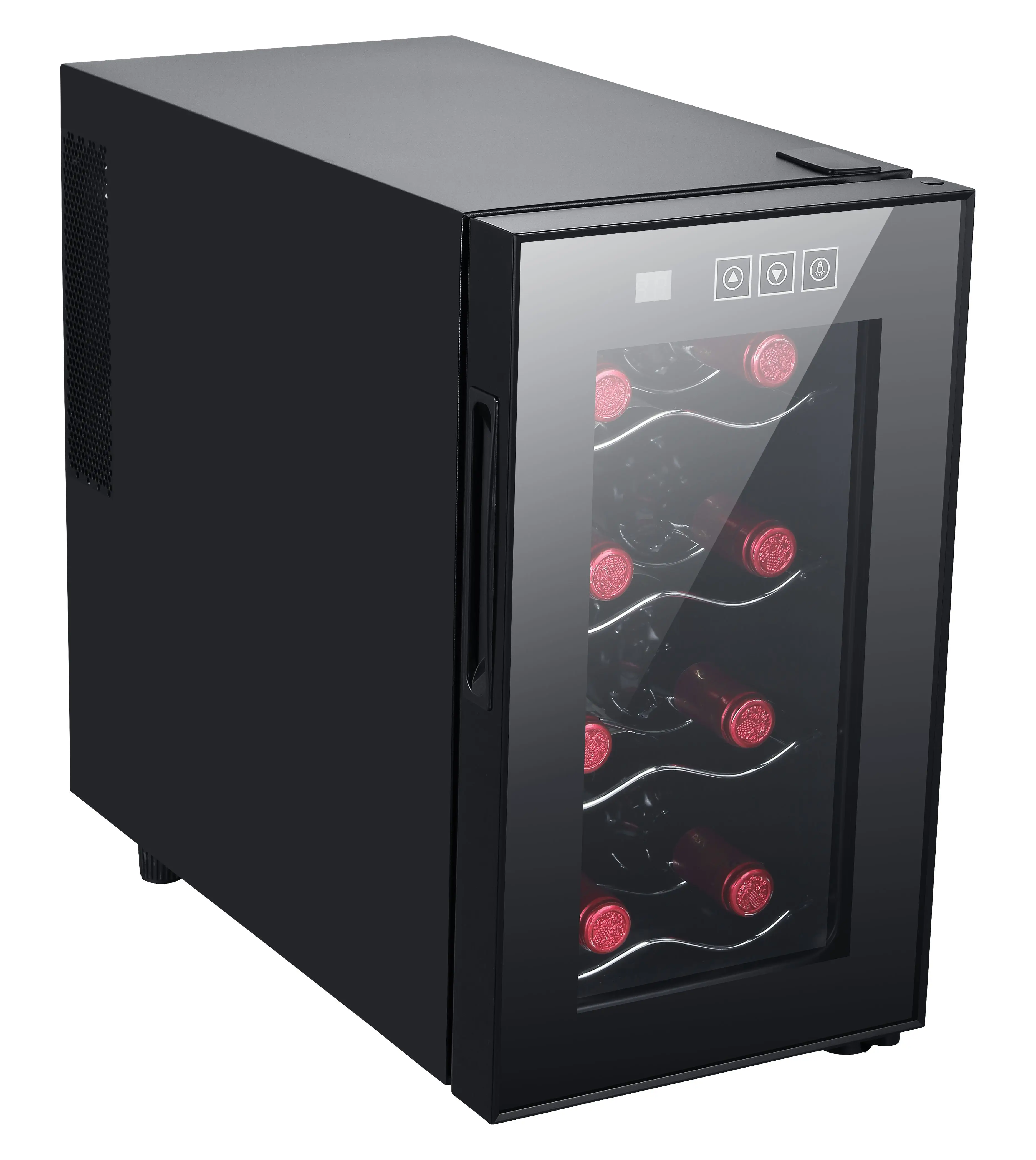 23l Table Top Fridge,Wine Cooler,Glass Door Refrigerator For Bar Hotel
