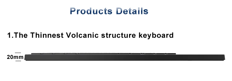 2019 New Touch Sensitive Computer Keyboard Wireless Keyboard with Touch Pad