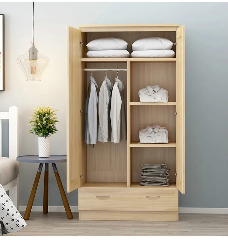 带抽屉的两门衣柜