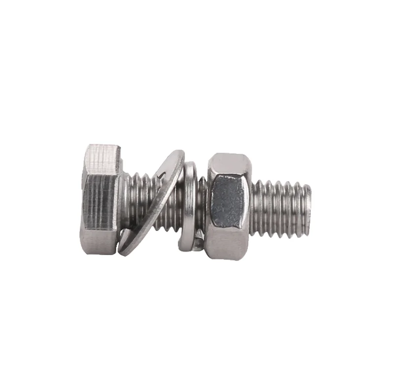 304 A2 70 M10 Bolt Nut Factory M10x1.25 Stainless Steel Hex Bolt 4.8