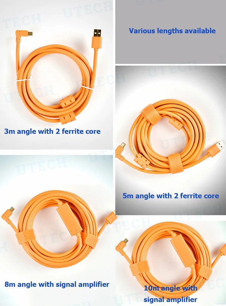 5m USB 2.0 A Male to Mini-B 5-Pin Gold Plated tether cable - ANKUX.COM