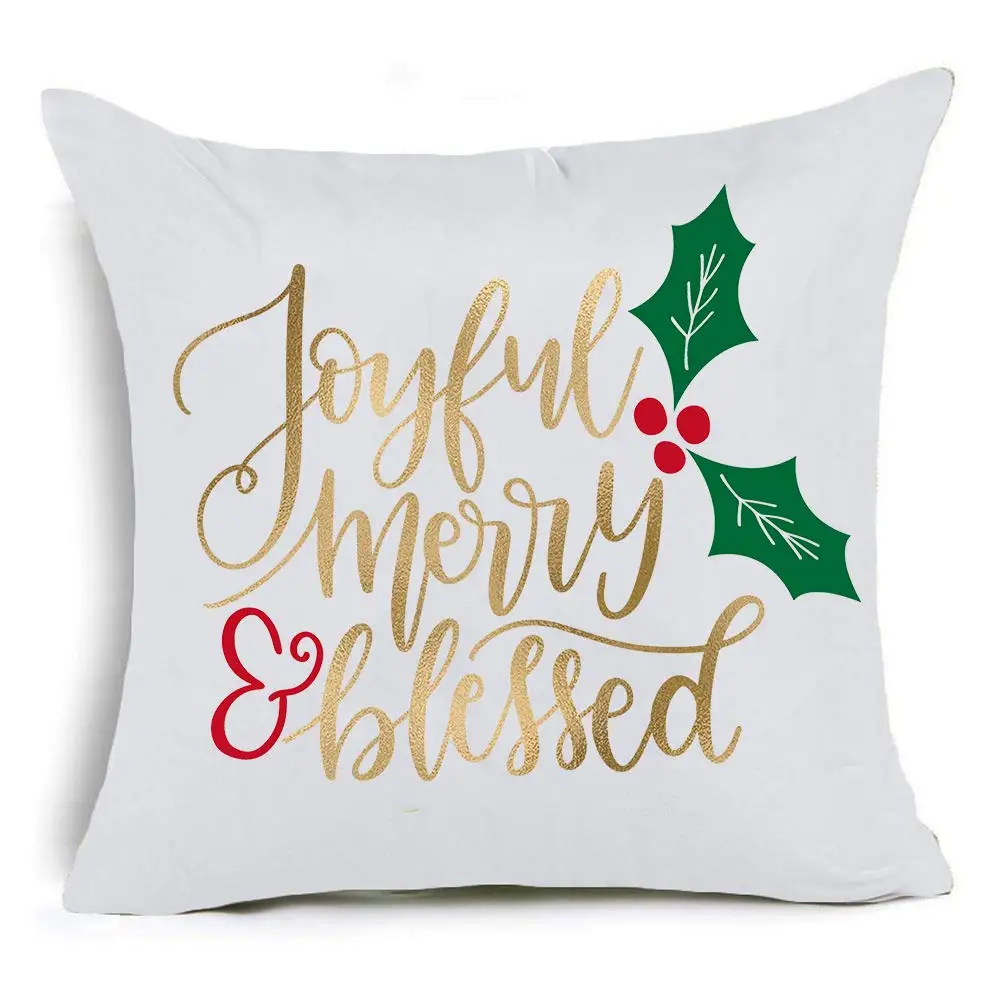 Beautiful Christmas Custom Pillow Case Decorative Throw Cushion Covers