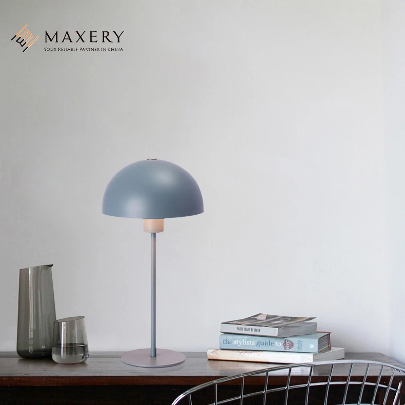 Maxery Elegant Led Light For Home Decor Cute Iron Table Lamp For Study Table Mushroom-Style Lamp For Office Desks