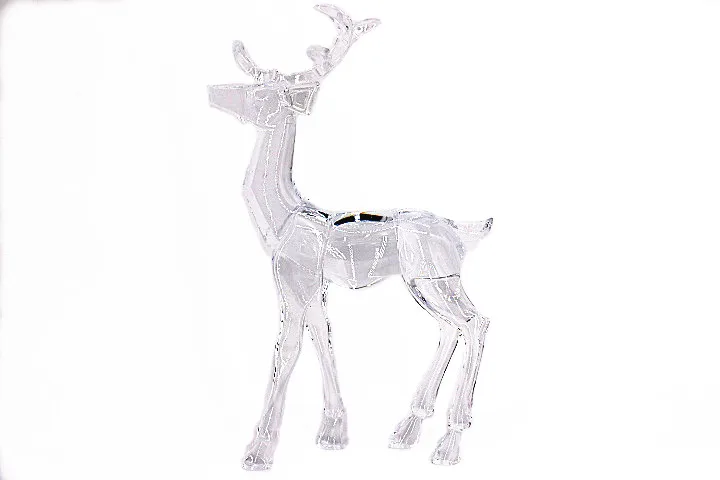 Best Sale Clear Acrylic Standing Reindeer Decoration For Christmas Home ...