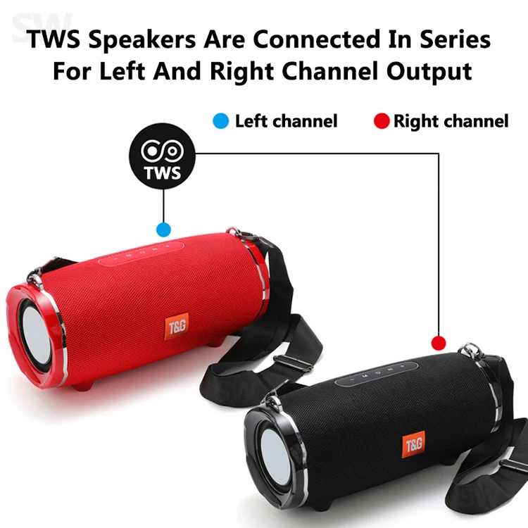 TG187 Speaker waterproof 4400mah high sound bass 50 watt subwoofer BT super bass wierless portable powerful bluetooth speaker - ANKUX.COM