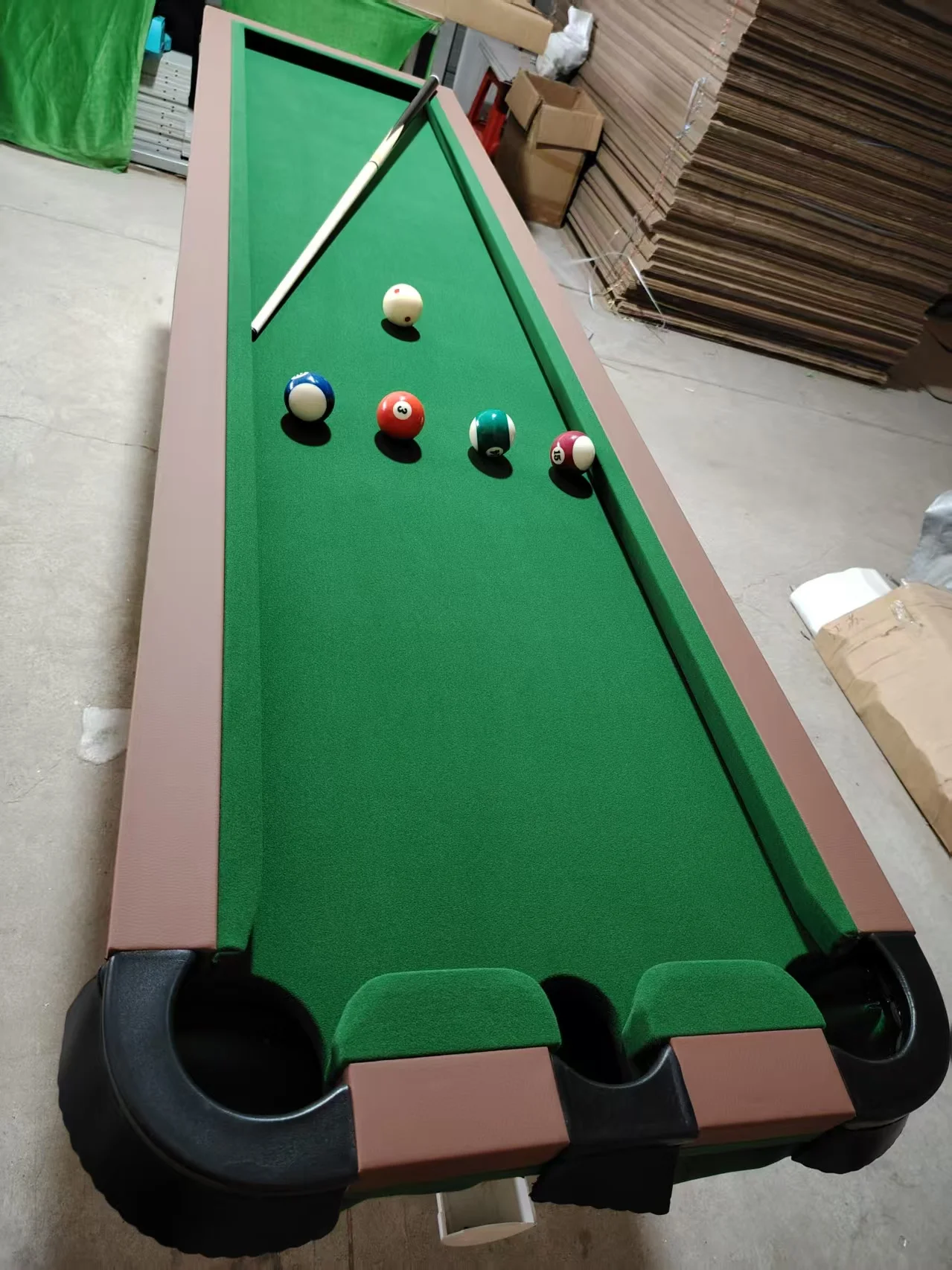Pool Table Training Set Five-point Wood Billiard Training Table - Foldable & Accurate