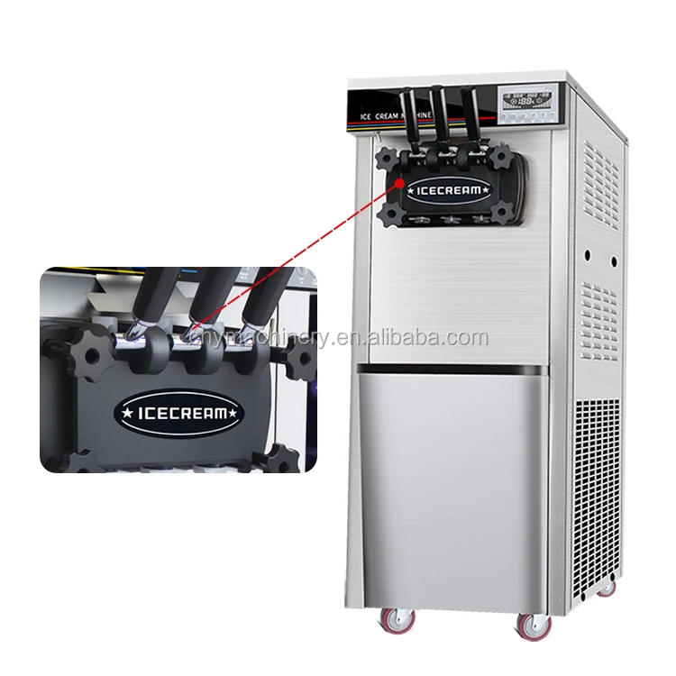Ice Cream Machine Commercial Soft Serve Machine For Make Ice Cream With