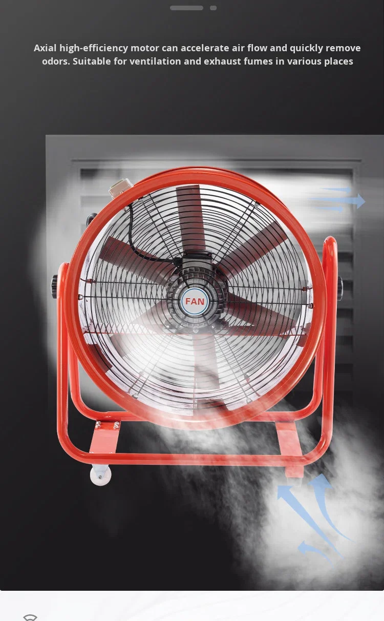 Industrial Drum Fan, Portable, Axial - detail 14