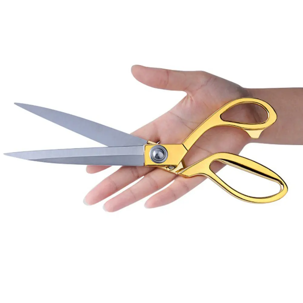 切割缝纫面料修整剪裁剪刀重型黄金剪刀用于皮革艺术和工艺品