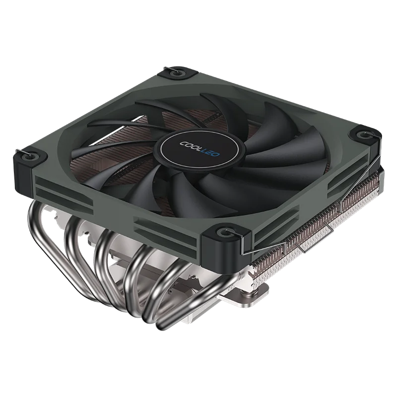 Heat Pipe Cpu Fan, COOLLEO, M67, PWM, LED - detail 2