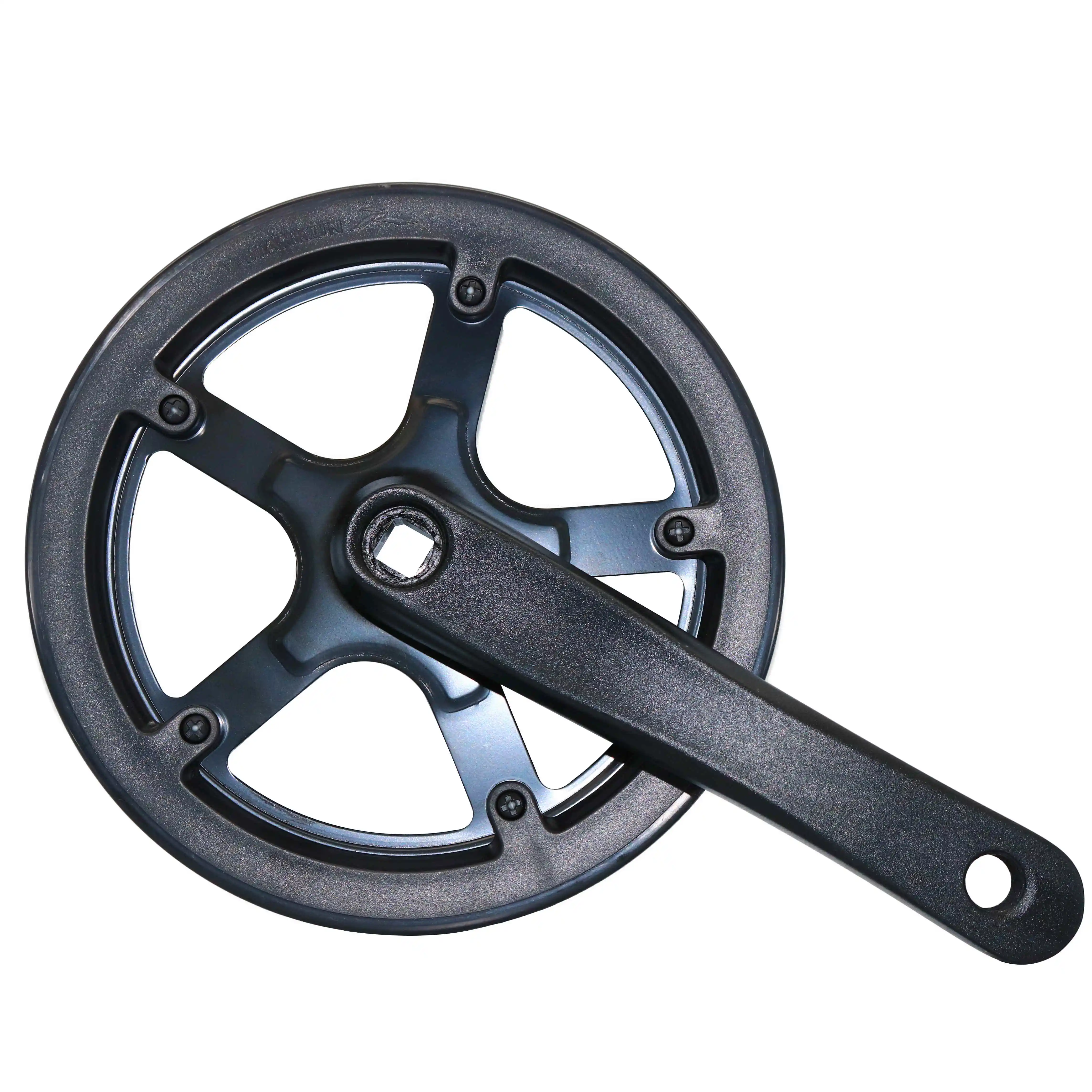 专业工厂自行车零件塑料双层防护 44t 方斜自行车牙盘为自行车和电动