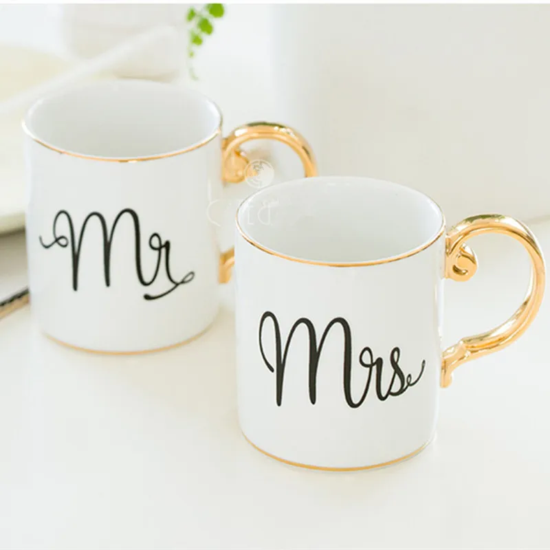 1 Pair Porcelain Tea Cup Gift For Girlfriend Boyfriend Anniversary