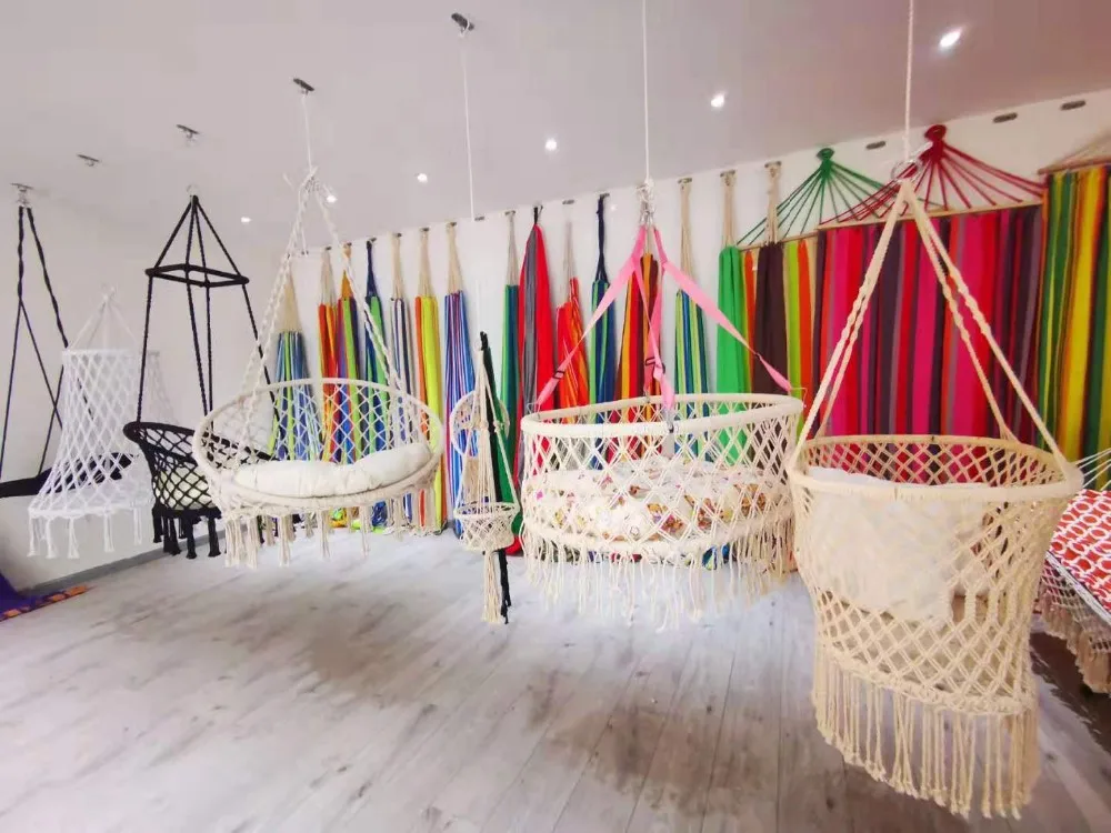 Outdoor Indoor Hammock With Macrame Lace Fringe Tassel Buy Hammock,Outdoor Indoor Hammock