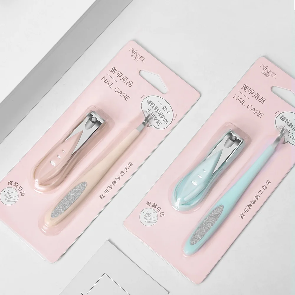 custom logo personal care nail cuticle trimmer plastic nail
