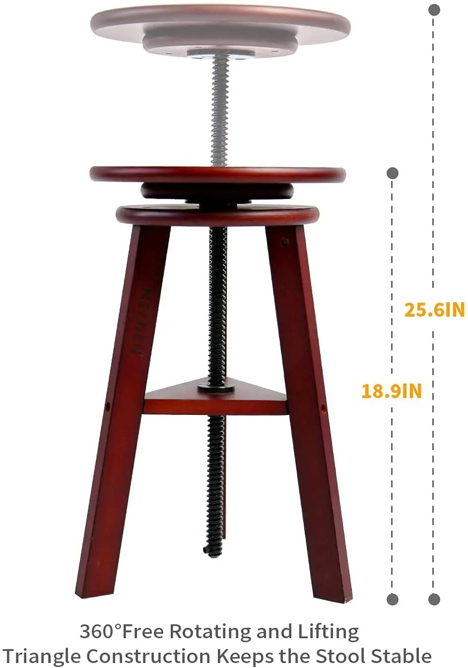 Meeden Vintage Wood Drafting Table & Stool Set,Artist Drafting Chair