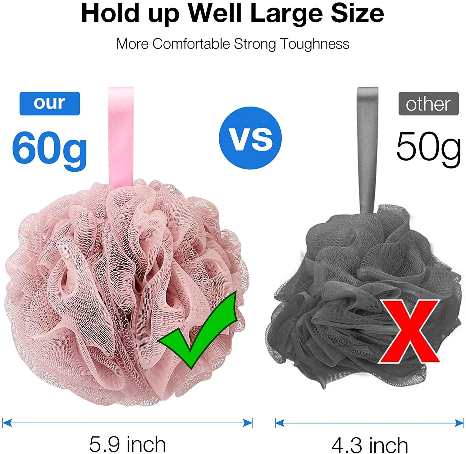 Wholesale Shower Loofah Bath Sponge Loofah Body Scrubber Exfoliating Puff Bath Shower Ball Buy