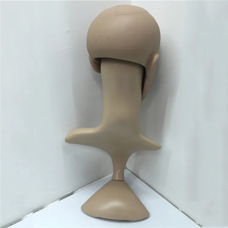 male mannequins cheap flexible plastic makeup mannequin head