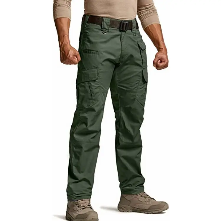 Heavy Duty Cargo Pants Mens Work Wear Trousers Construction Safety ...