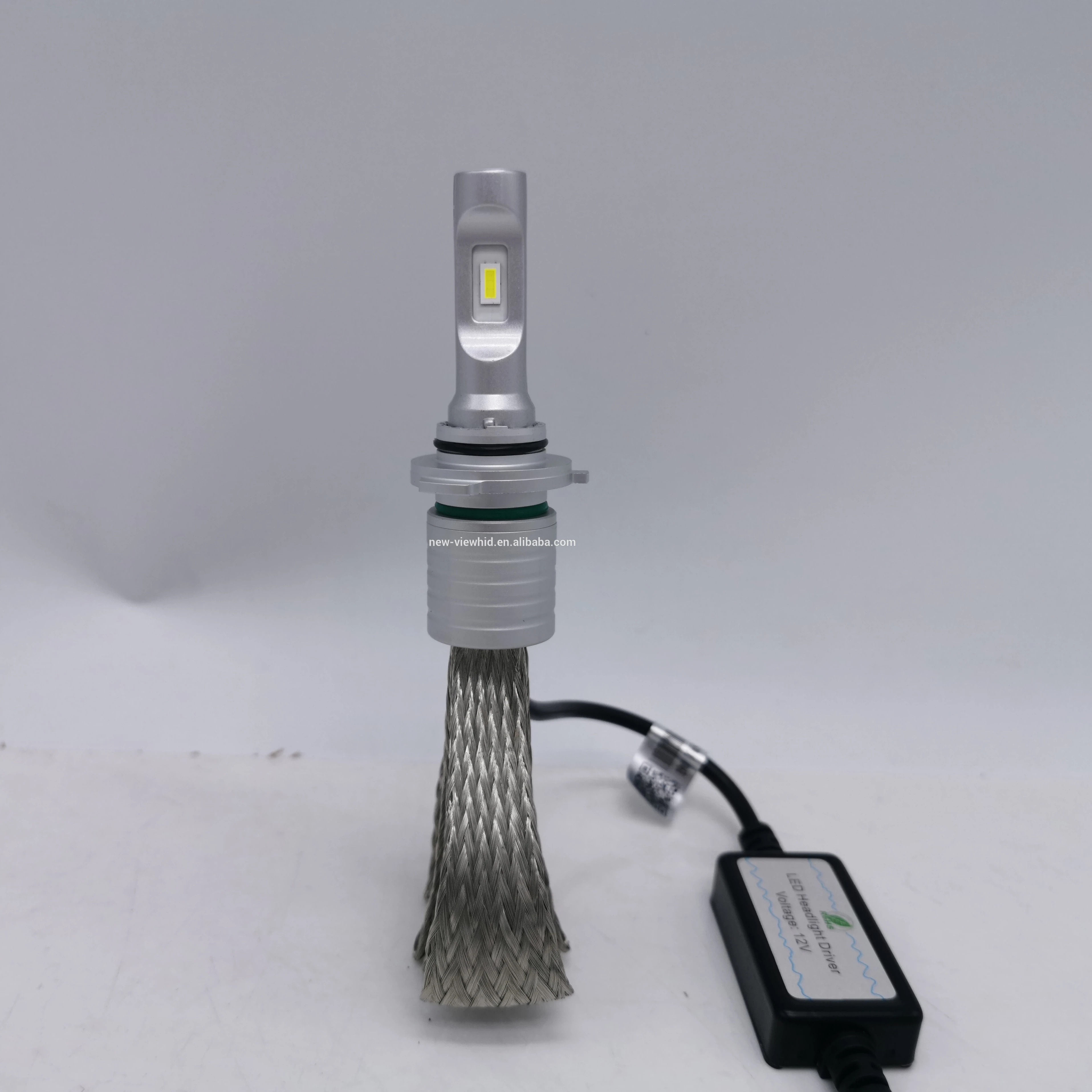 Fanless H4 car LED headlight bulbs with coper strips