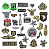 Customized metal woven embroidered badges patch emblem chief shieff officer security army military custom embroidery patches