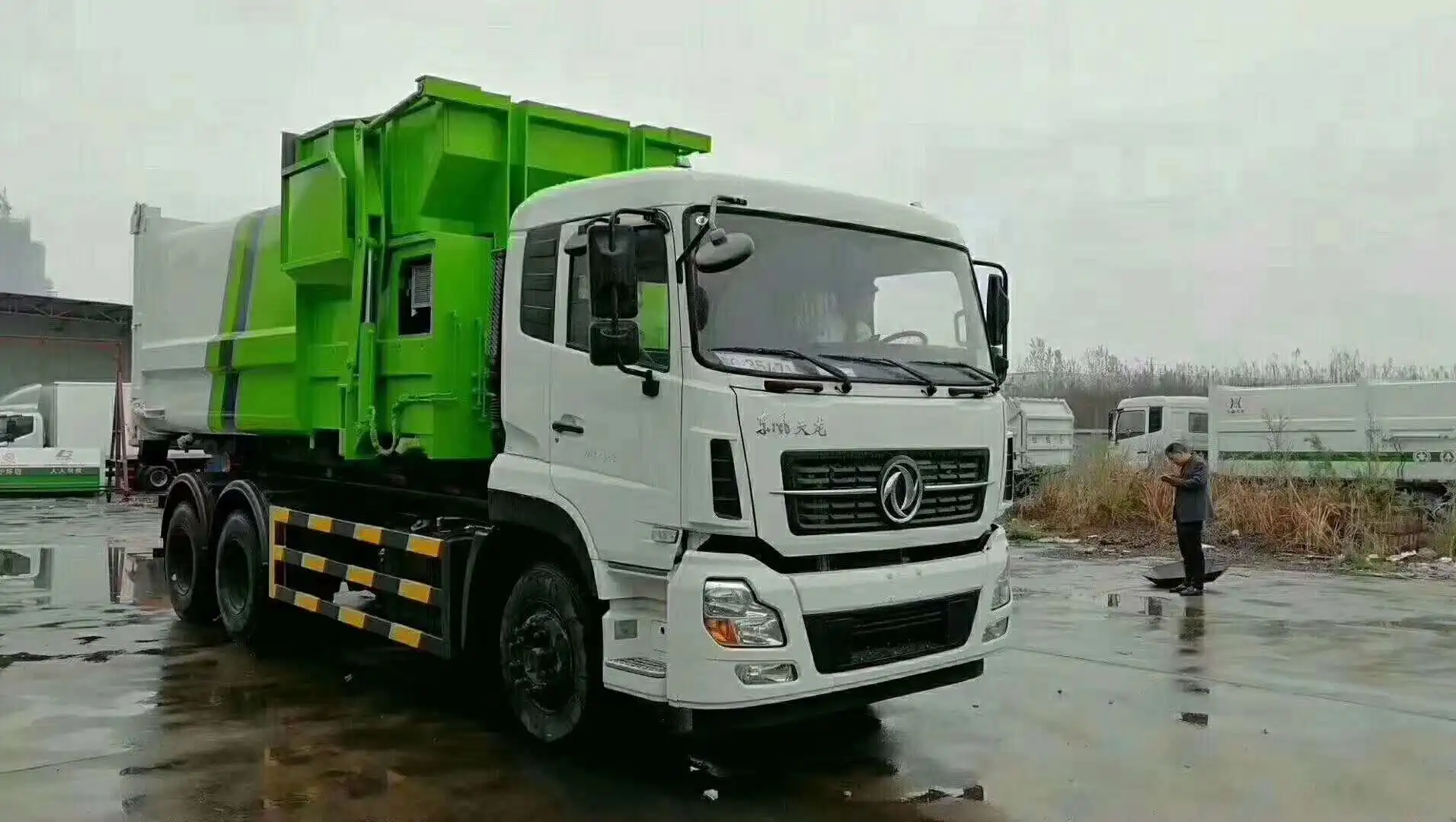 20 cubic meter hook lift compressed garbage truck