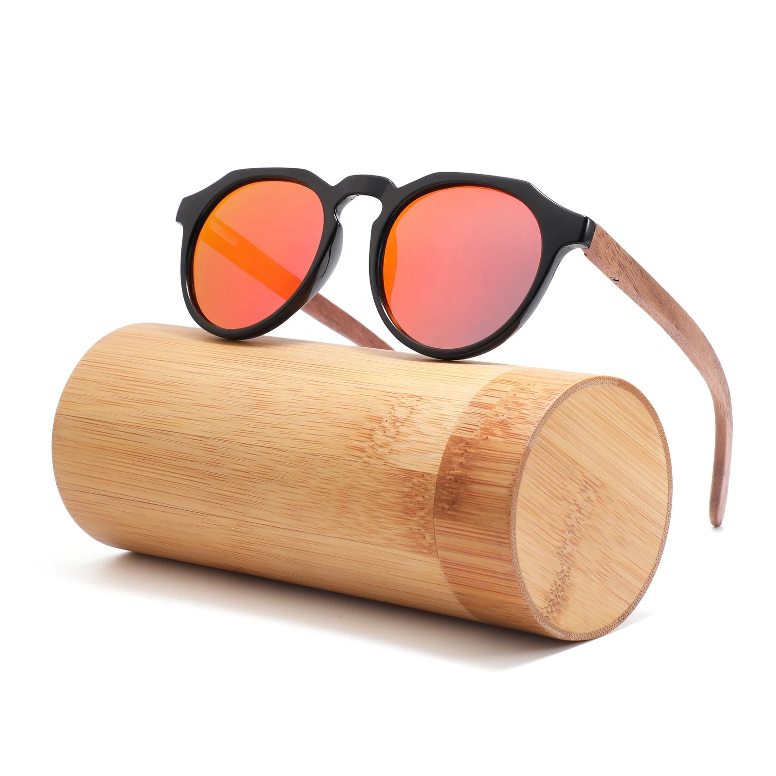 

2021 new arrival custom polarized sunglasses wooden sunglasses handmade gafas de sol