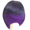 Clearance Ombre Blonde Wig for Women Side Part Short Straight Bob Wig Heat Resistant Synthetic Fiber Hair Cosplay Party