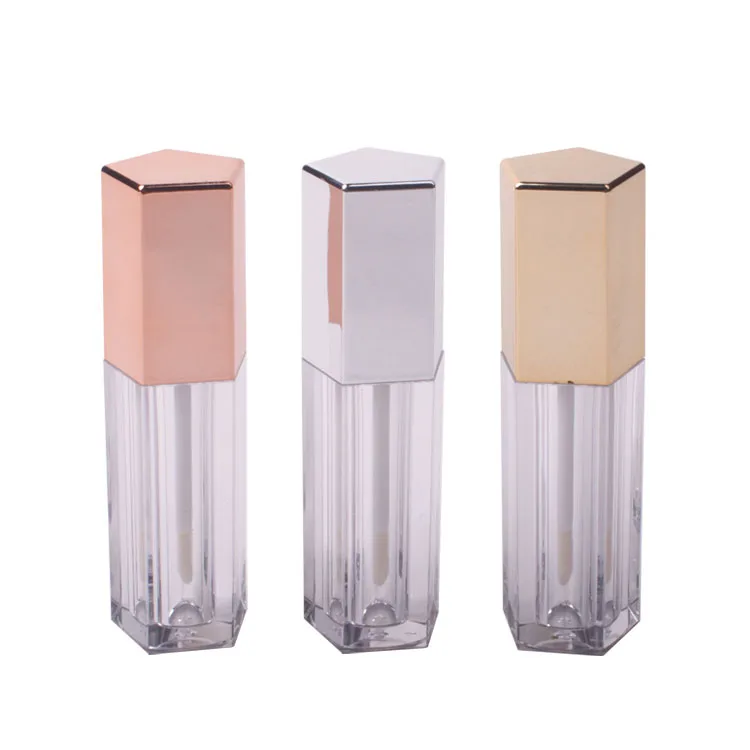 pentagon lip gloss containers