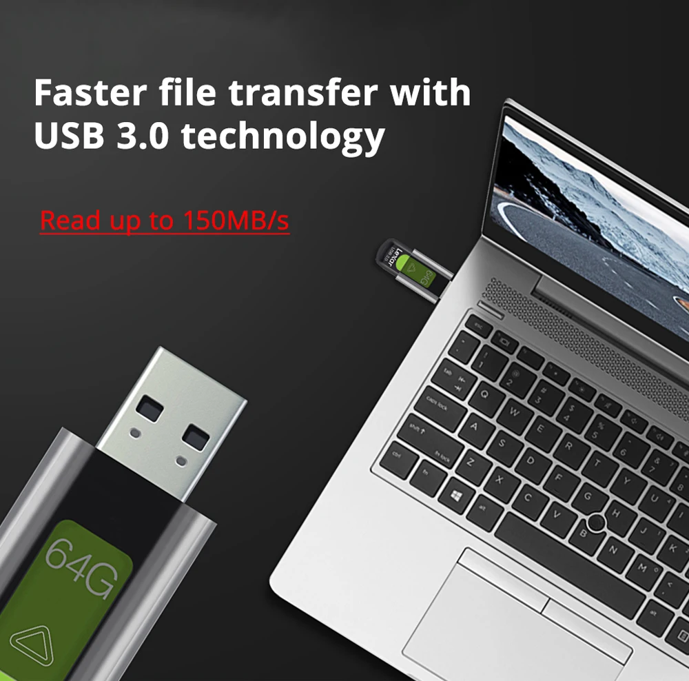 Lexar S57 USB Flash Drive 128GB 256GB Max Reading Speed 150MB/s JUMPDRIVE 32GB 64GB Pendrive Mini U Disk USB 3.0 Memory Stick - ANKUX.COM