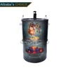 5 in 1 best vertical offset small Multi function drum Barrel BBQ grill upright portable charcoal smoker