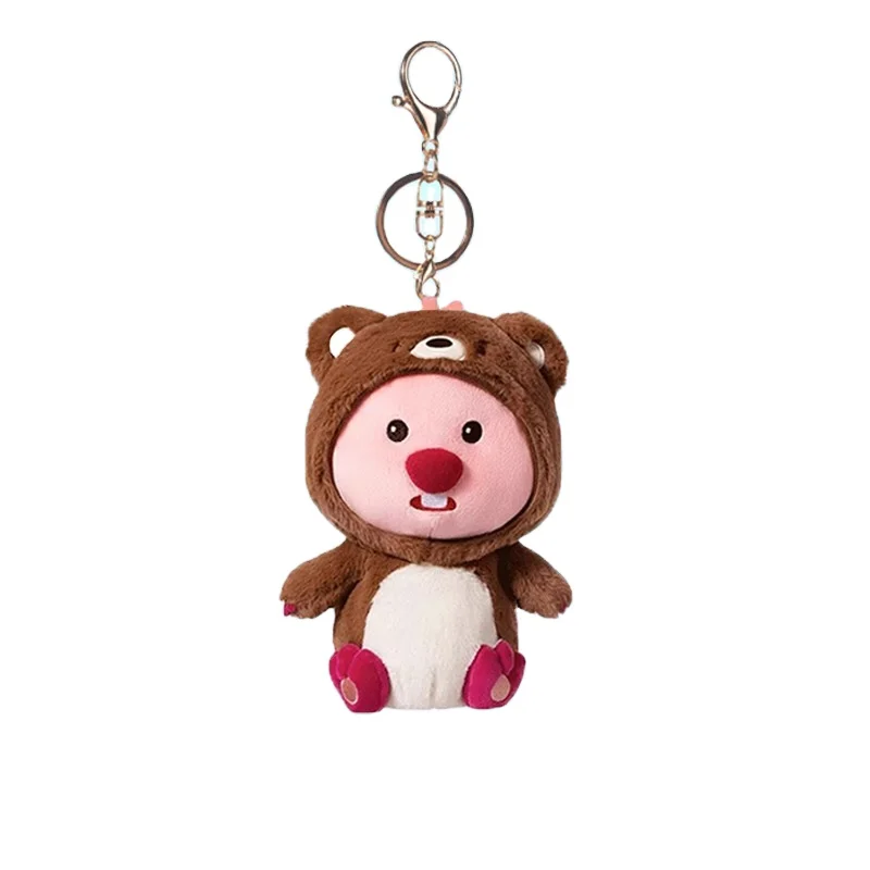 10cm Kawaii Korean Cartoon Pororo Series Plush Keychain Beaver Loopy ...