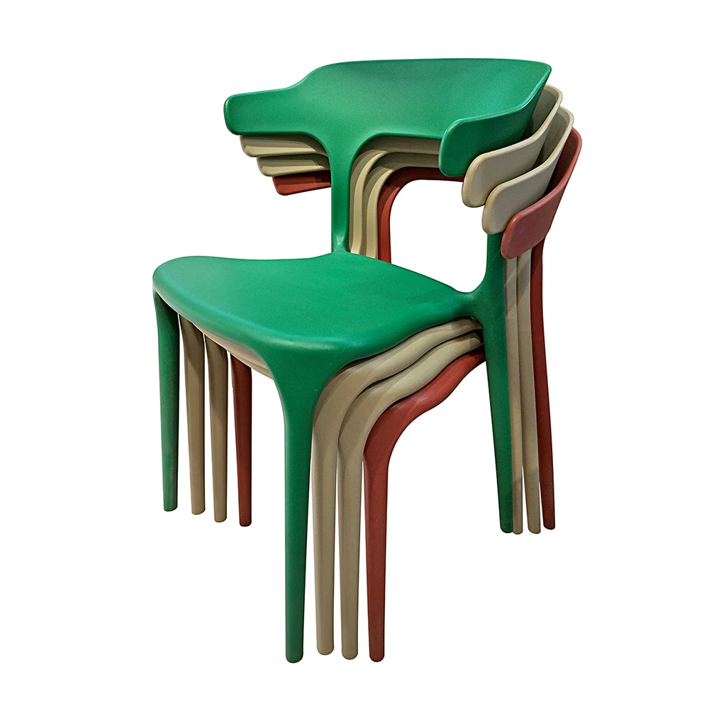 Cheap Restaurant Plastic Chairs Modern Design Pp Plastic Stacking Silla