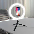 ホット販売 selfie ための光のリングライブ放送デスクトップ selfie ブラケット led リングライト三脚スタンド携帯電話ホルダー