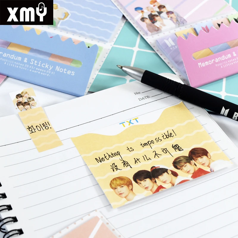 Colorful Kpop Bangtan Boys Bl Bt2 Exo Sticky Notes Memo Pad Sticky Note