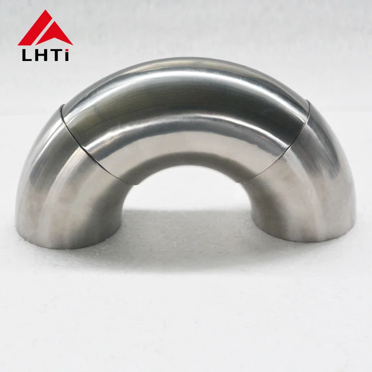 Hot sale 90 degree 34mm 51mm 63mm 76mm 89mm Grade 2 titanium elbow for exhaust