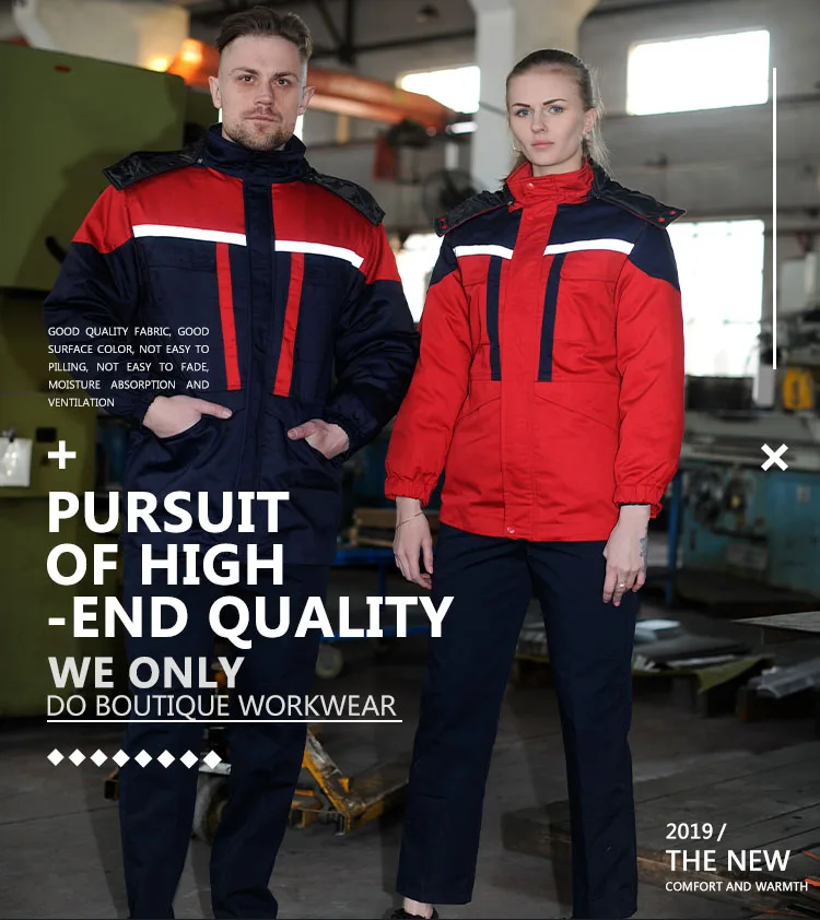 Men Winter Work Clothes Safety Uniform Outdoor Work Wear Customized