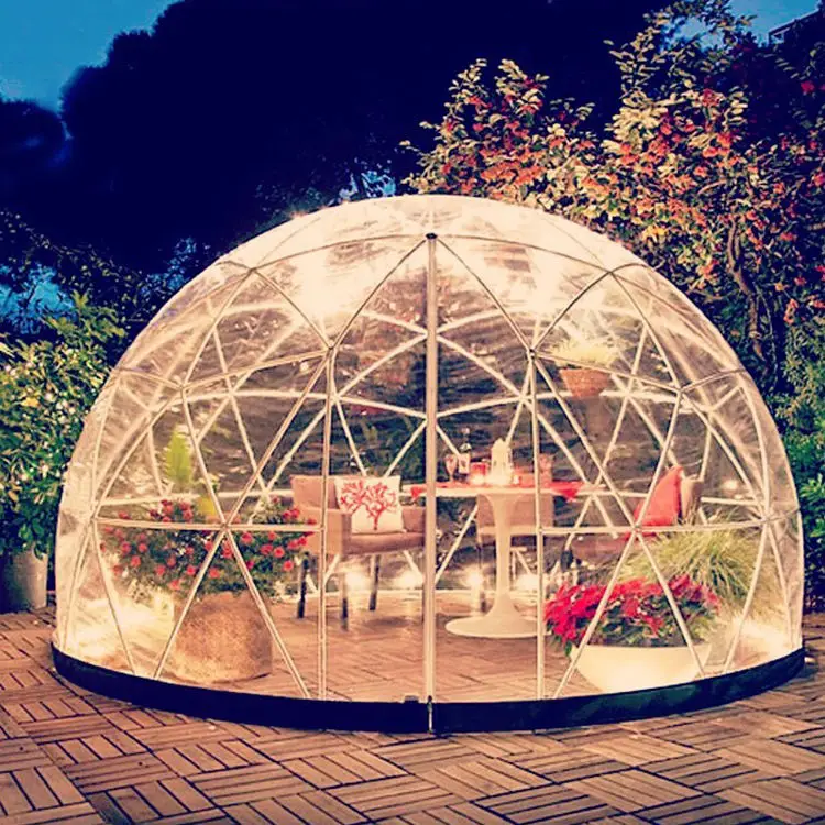Customized Large Transparent Canopy Garden Igloo Geodesic Dome