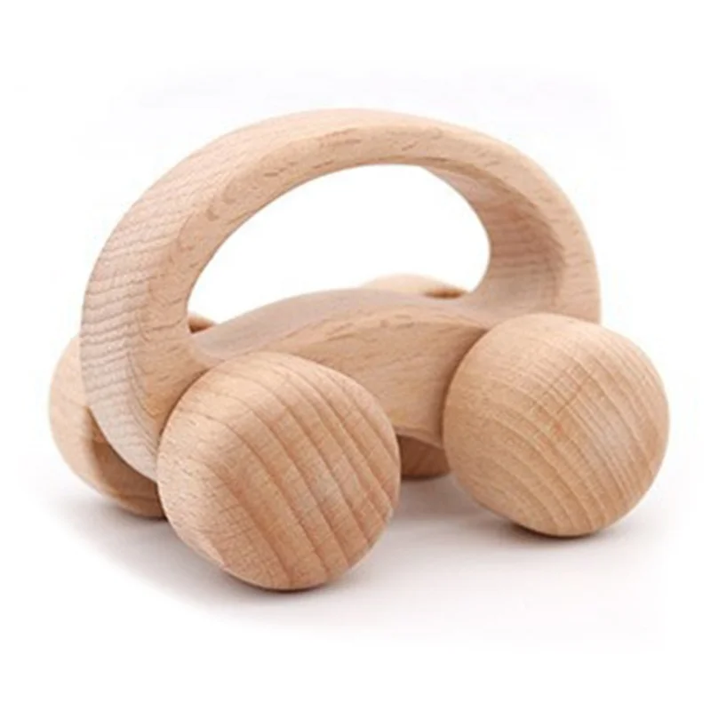 Wholesale Baby Comfort Toy Baby Wooden Animal Toy Car With Wheel High