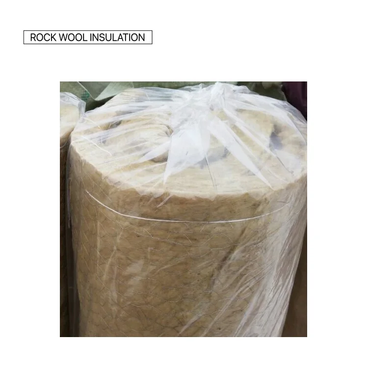 Glass Rock Wool Board / Rock Wool Blanket With Wire Mesh Heatresistant