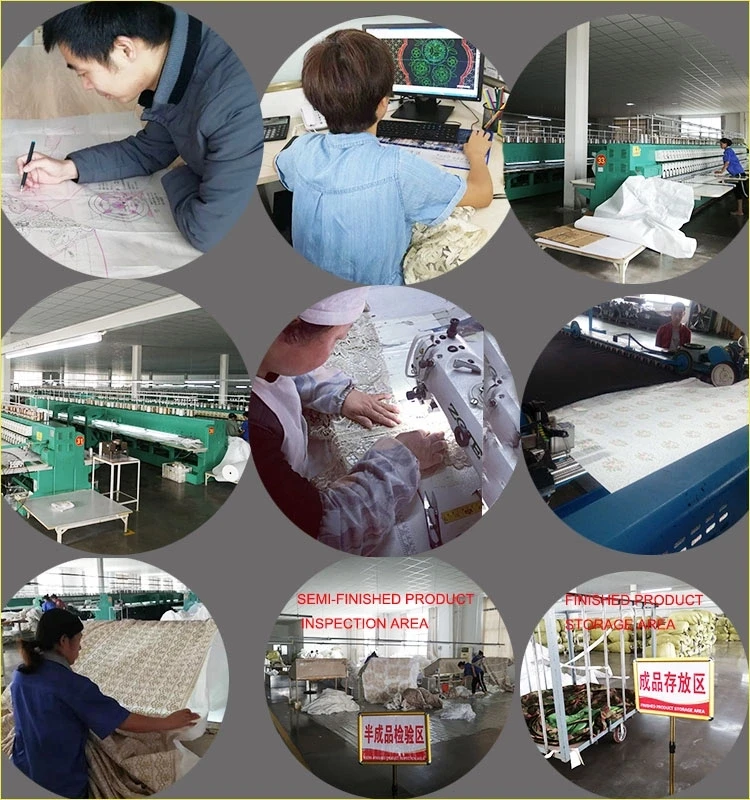 Wholesale custom elegant washable embroidery lace napkin for dinner table