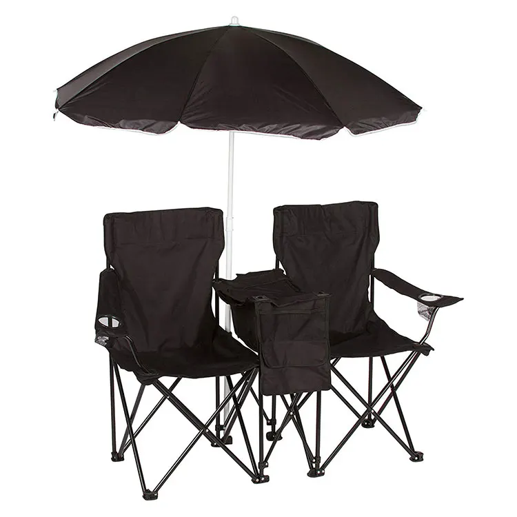 silla plegable doble con sombrilla silla plegable doble con sombrilla