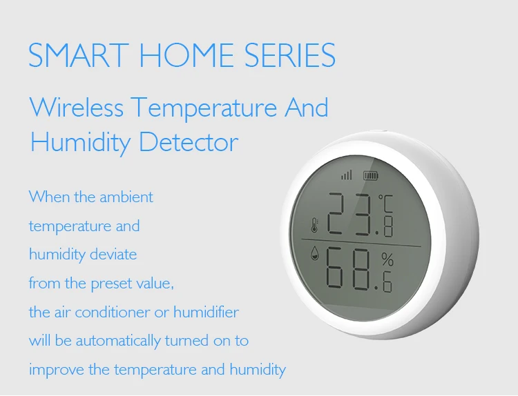 Real Time Monitoring Humidity Temperature Smart Wireless Sensor Testing Meters For Smart Home - ANKUX.COM